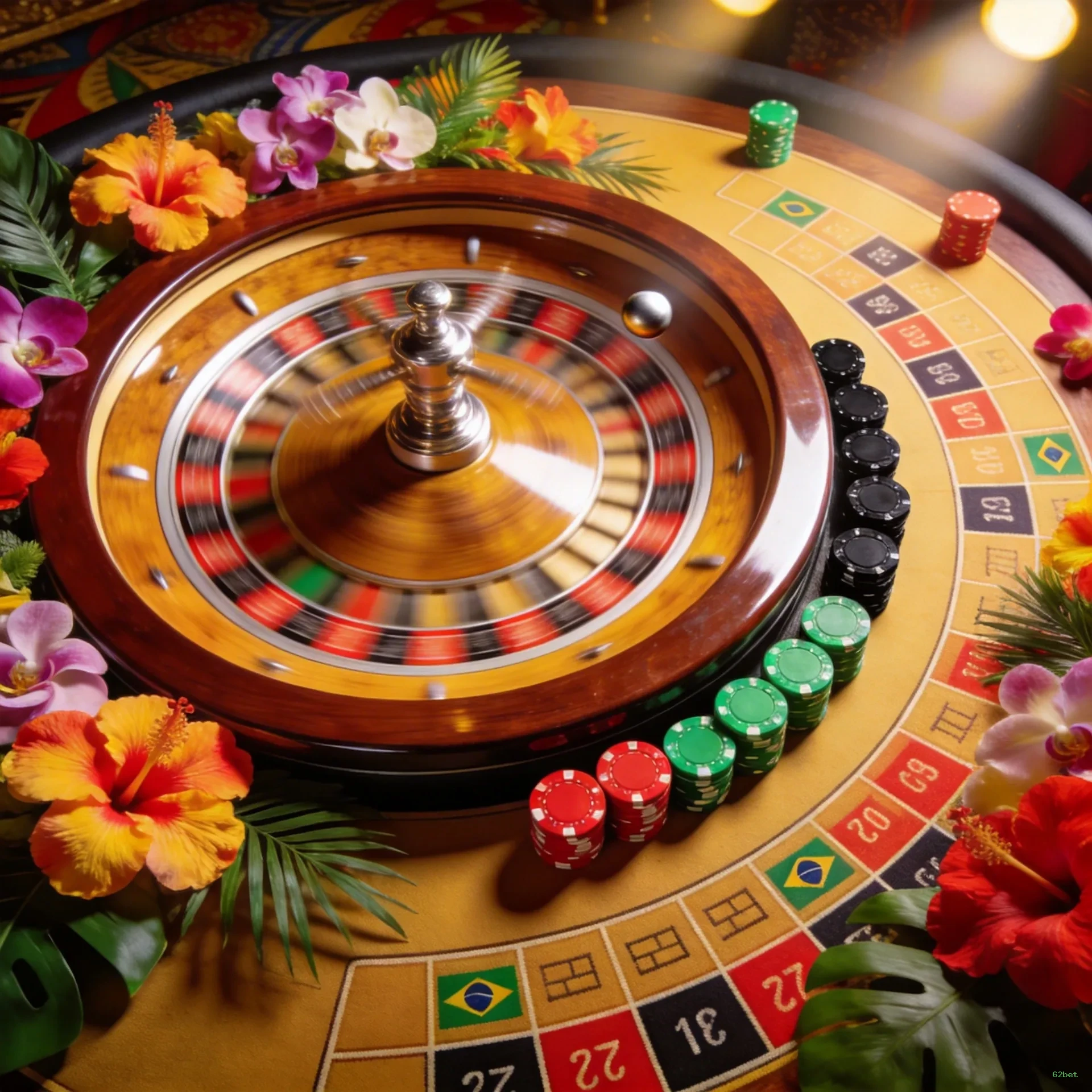 Roleta e blackjack 62bet